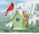 JS-BG450 cardinal birdhouse